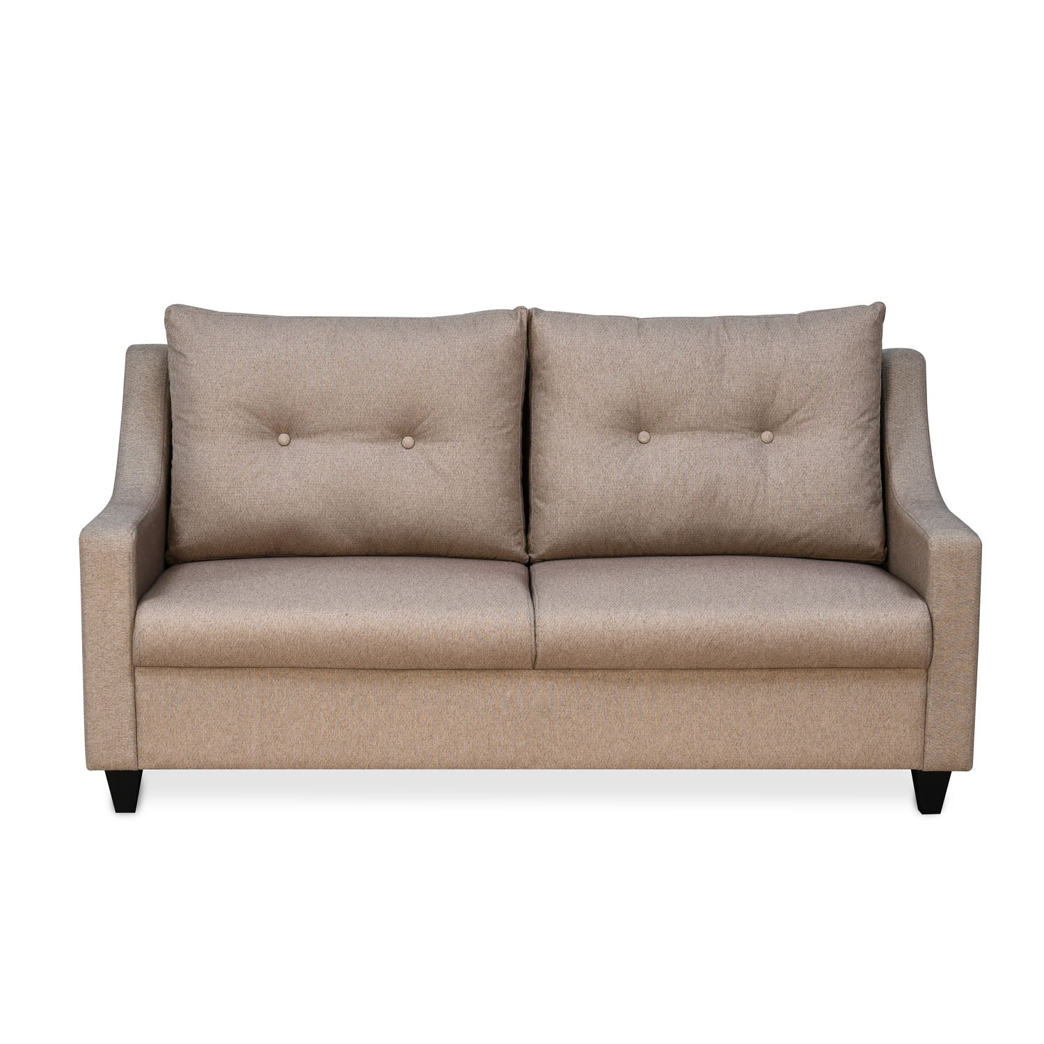 Brutus 3 Seater Fabric Sofa (Light Brown)
