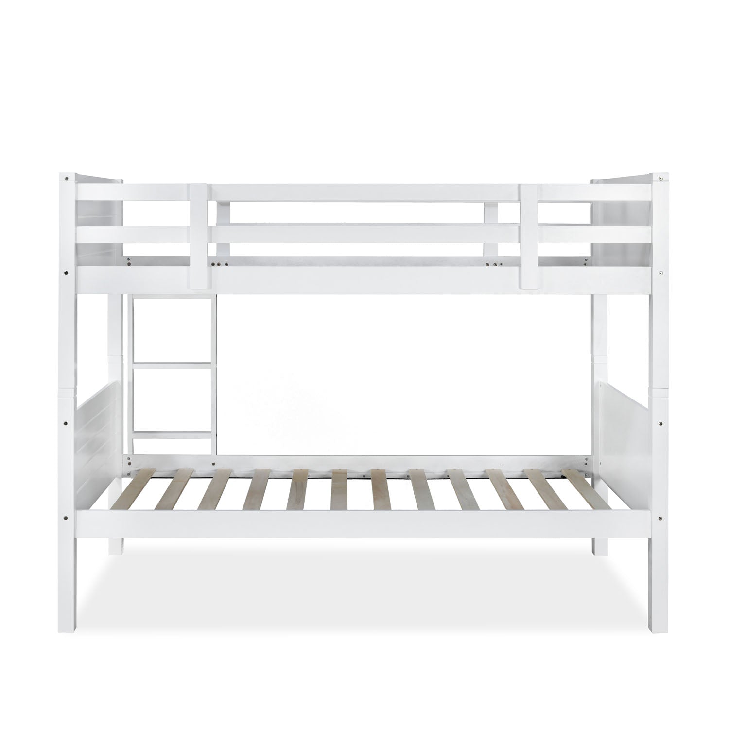 Canary Solid Wood Bunk Bed For Kids (White)