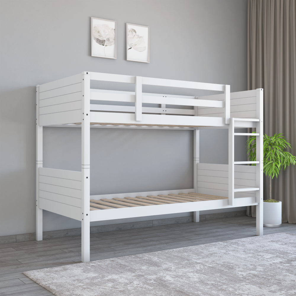 Canary Solid Wood Bunk Bed For Kids (White) | Nilkamal At-Home @Home