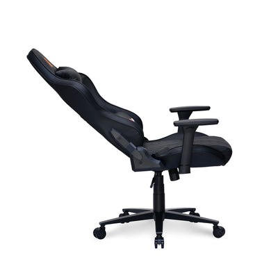 Canophy Leatherette Ergonomic Gaming Chair with Neck & Lumbar Pillow (Black)
