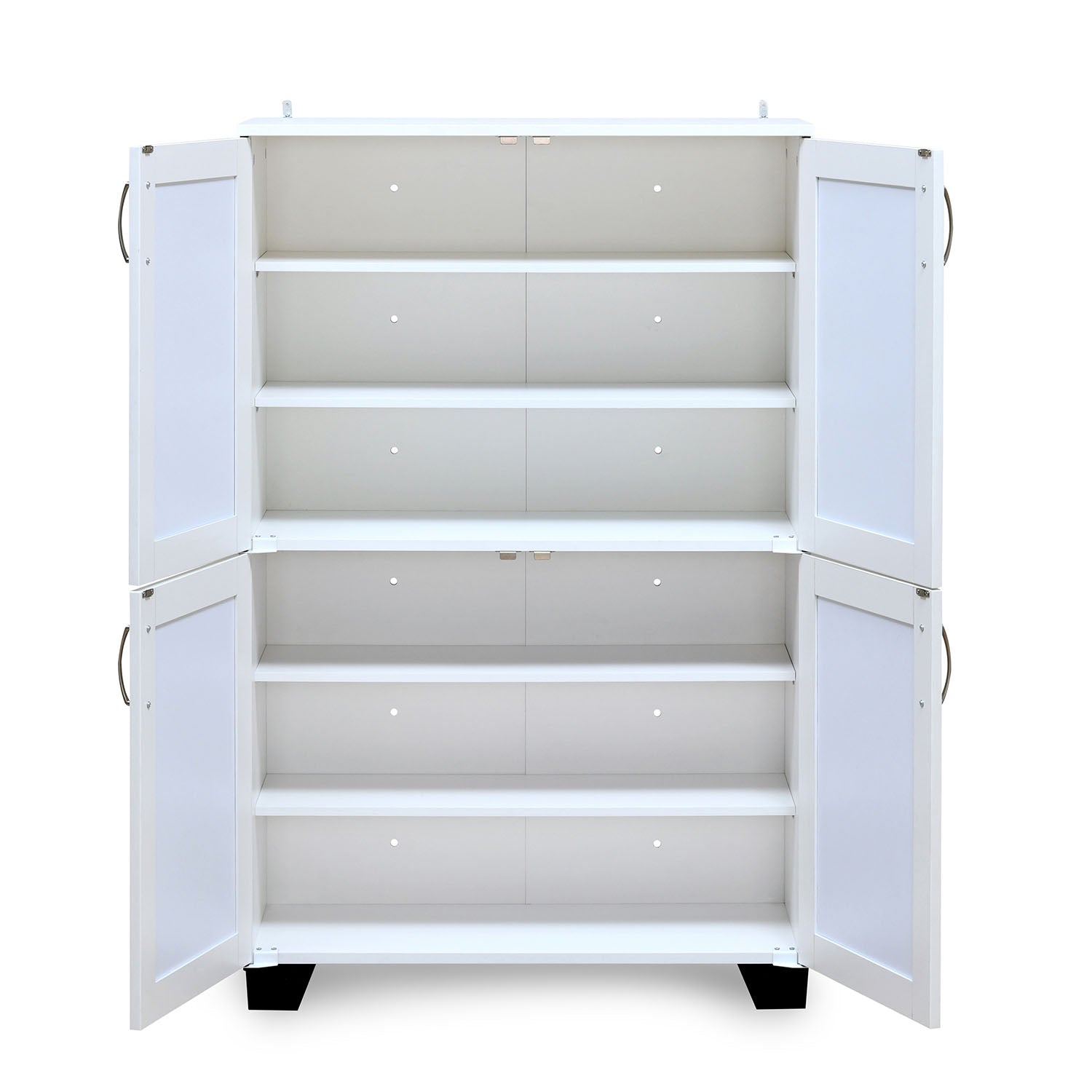 Caren Engineered Wood Big Shoe Cabinet (White)