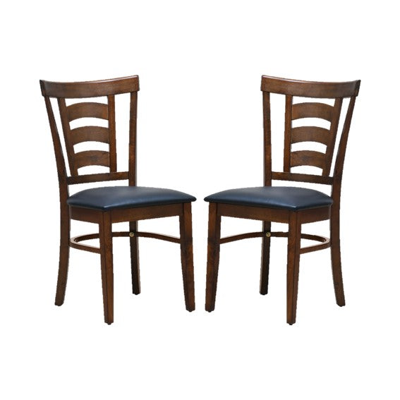 Carter Solid Wood Dining Chair Set of 2 (Antique Oak)