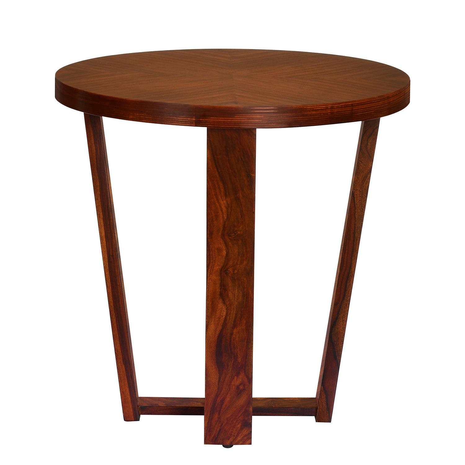 Cassidy Solid Wood Side Table (Antique Brown)