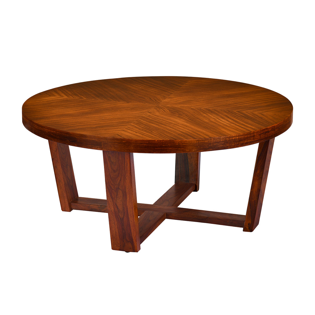 Cassidy Solid Wood Center Table (Antique Brown)