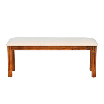 Cera 6 Seater Solid Wood Dining Bench (Honey Brown)