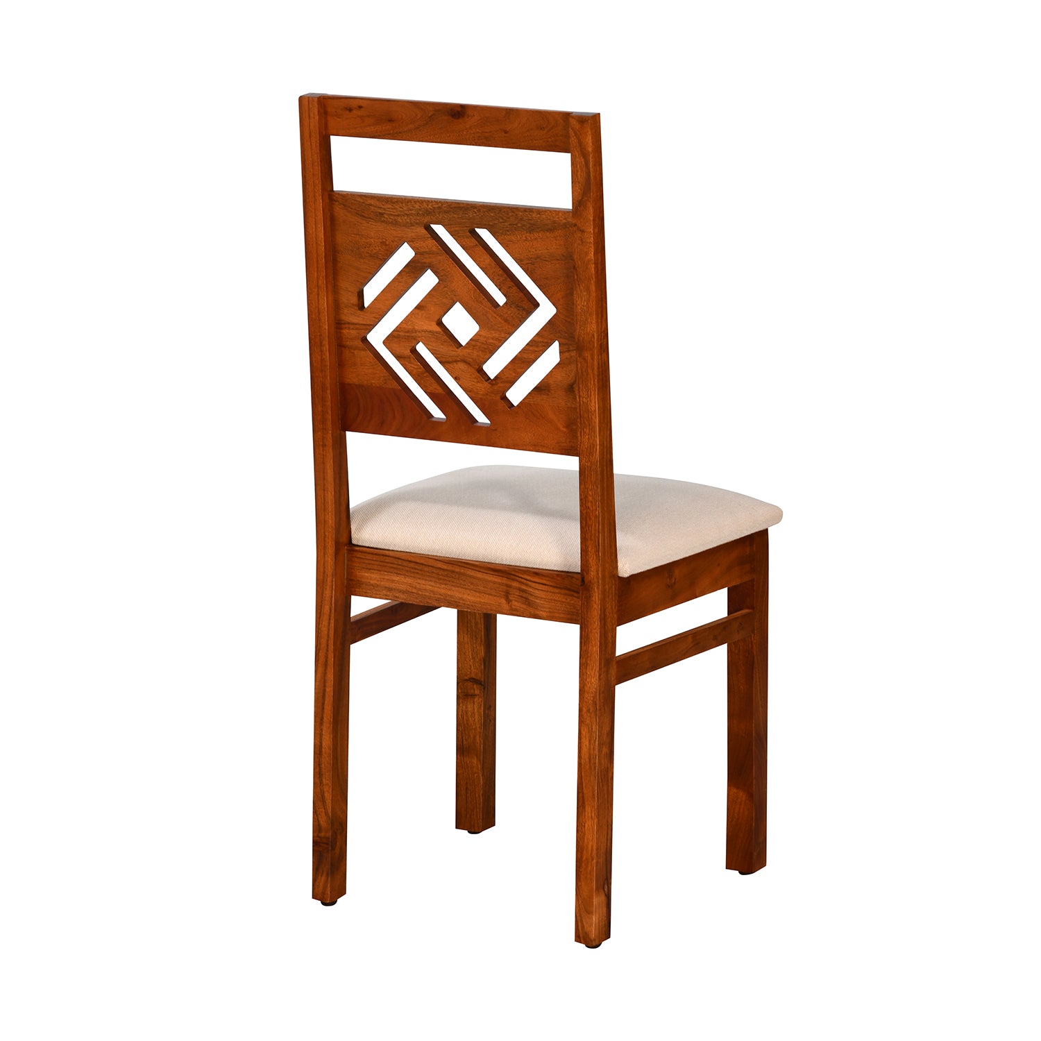 Cera Solid Wood Dining Chair (Honey Brown)