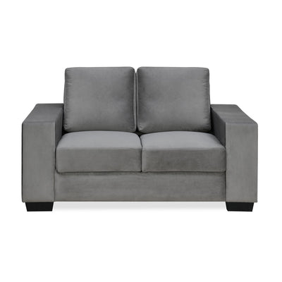 Charley 2 Seater Fabric Sofa (Light Grey)