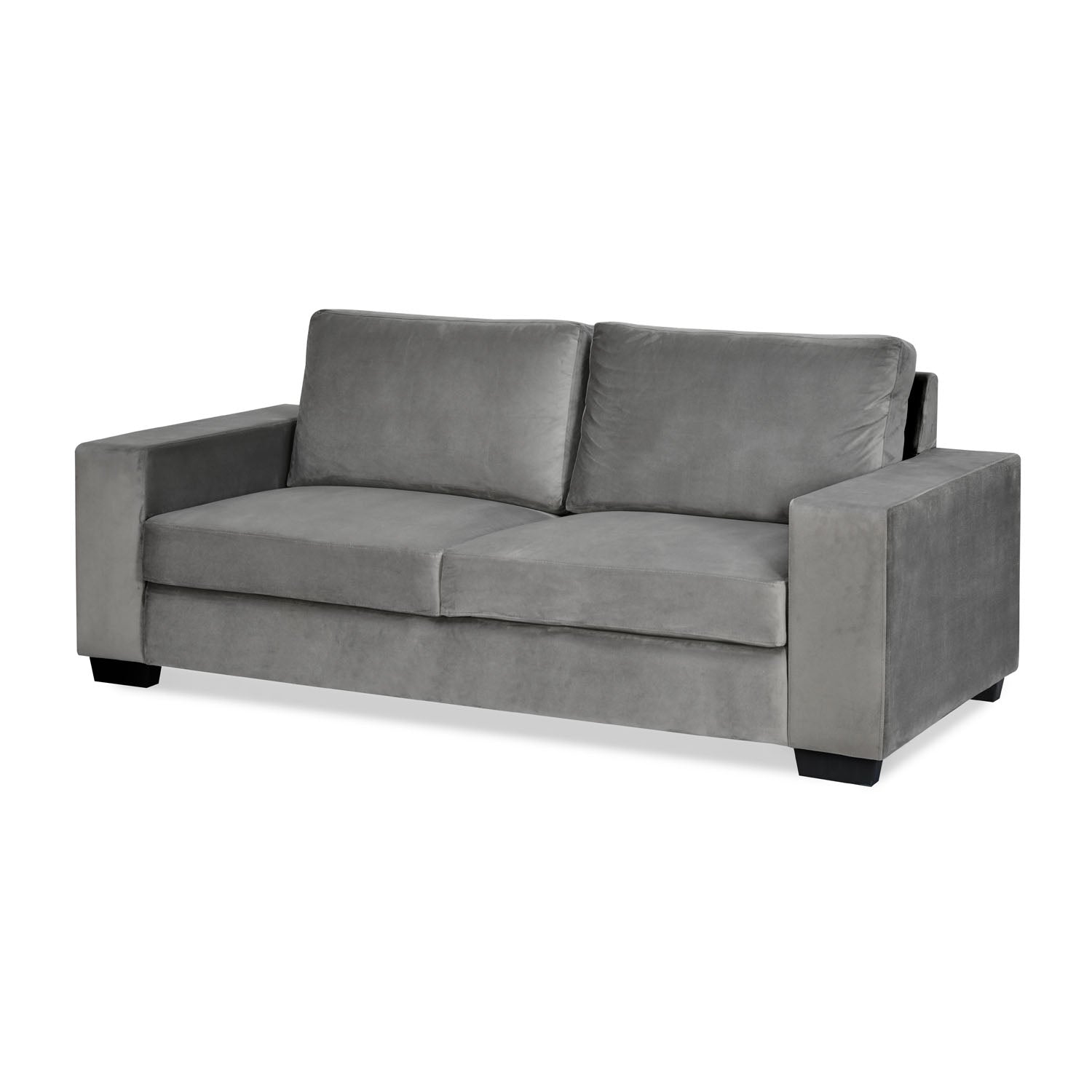 Charley 3 Seater Fabric Sofa (Light Grey)