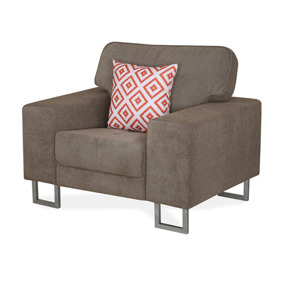 Chicago 1 Seater Sofa (Brown)