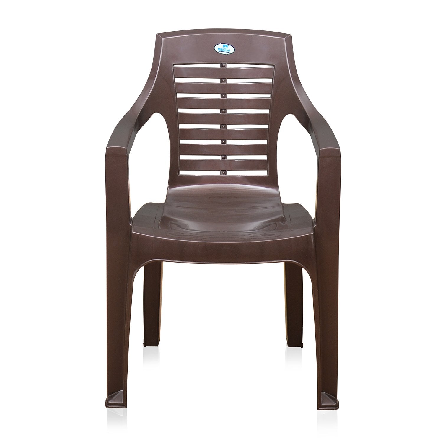 Nilkamal CHR 6020 Mid Back Chair with Arm (Weather Brown)
