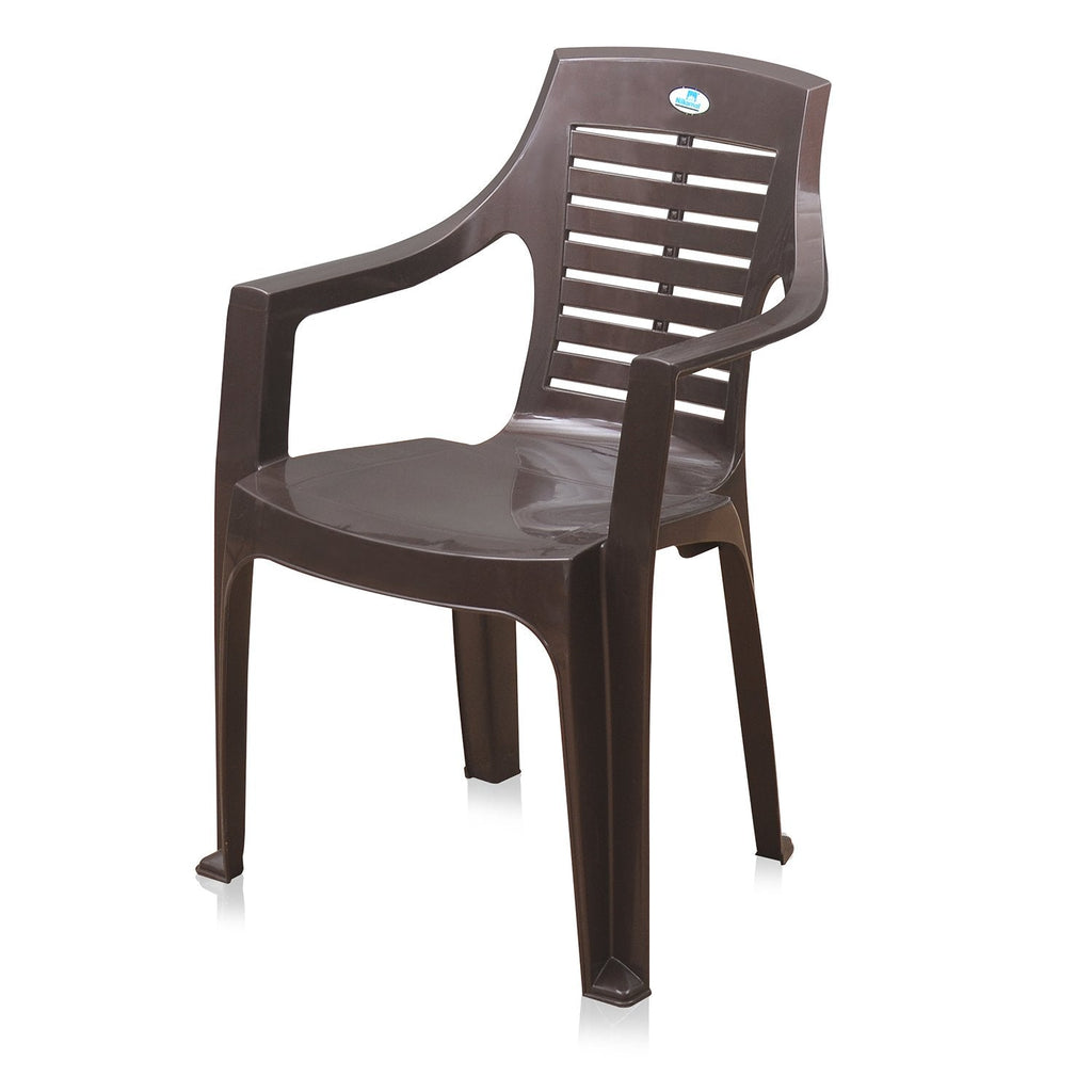 Nilkamal CHR 6020 Mid Back Chair with Arm (Weather Brown)