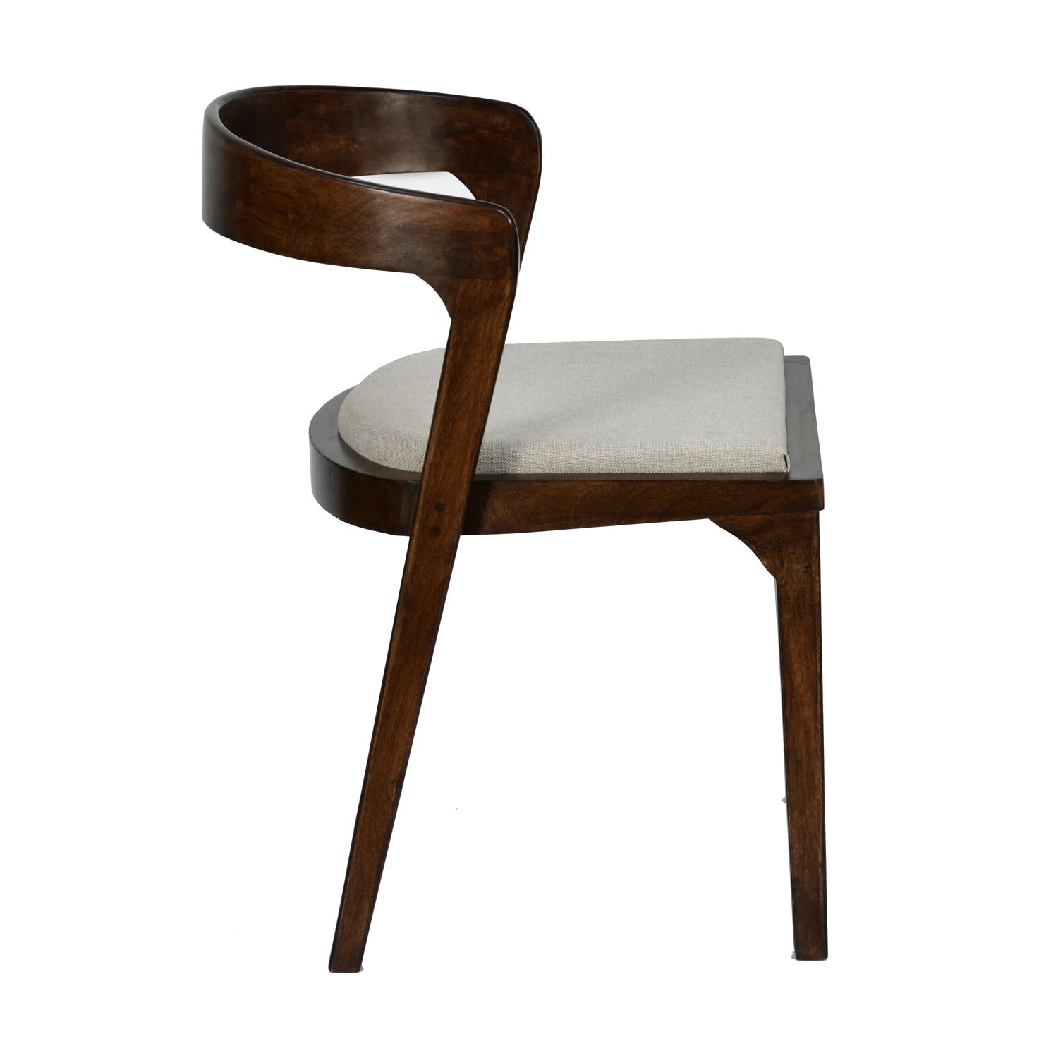 Coastal Solid Wood Arm Chair (Walnut)