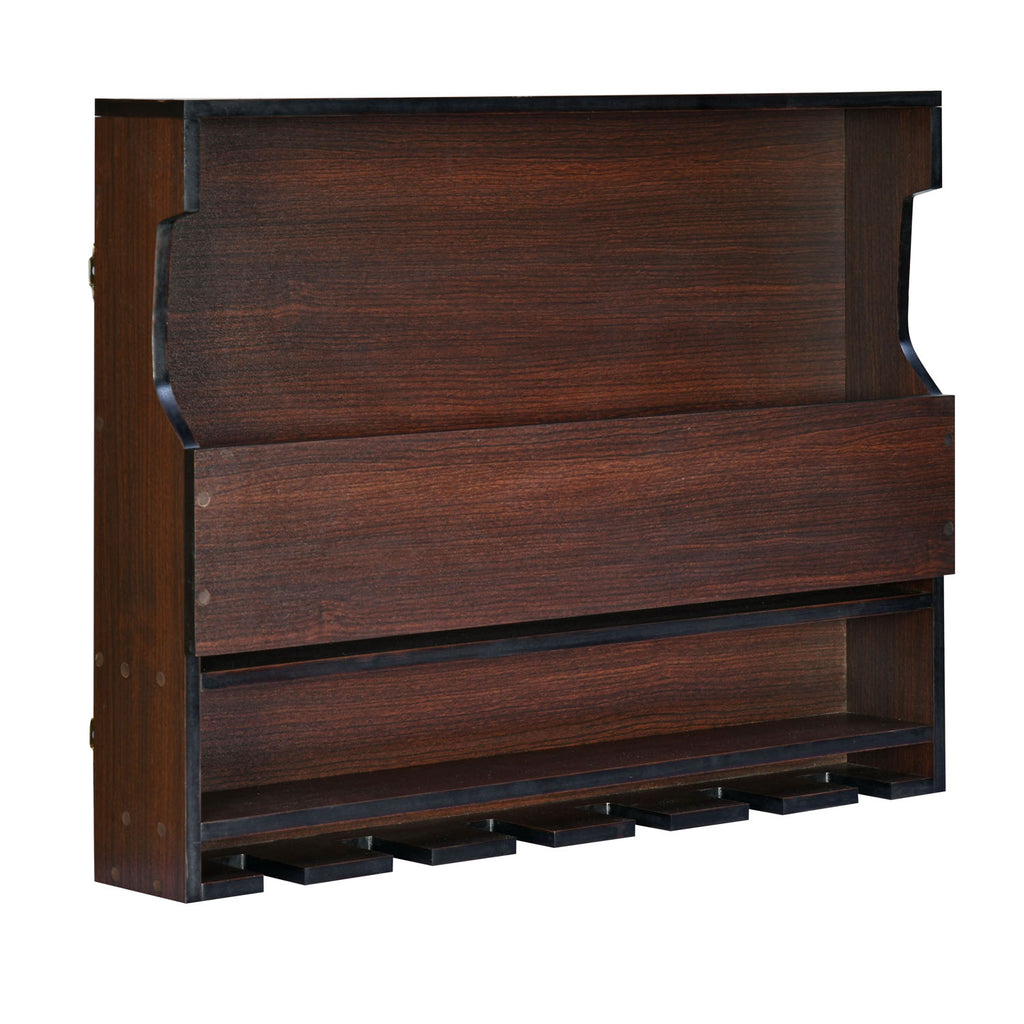 Colden Engineered Wood Wall Mounted Bar Cabinet (Walnut)