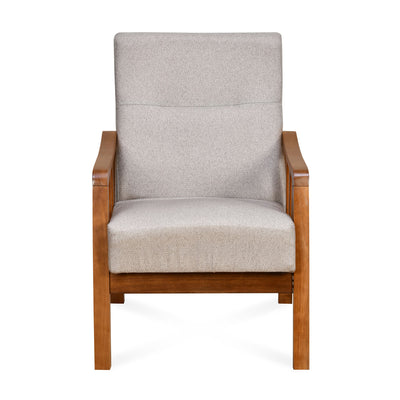 Conolly 1 Seater Fabric Sofa (Brown)