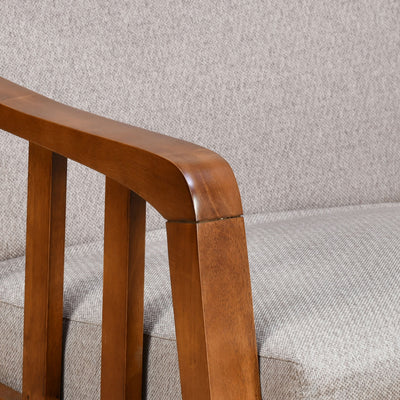 Conolly 1 Seater Fabric Sofa (Brown)