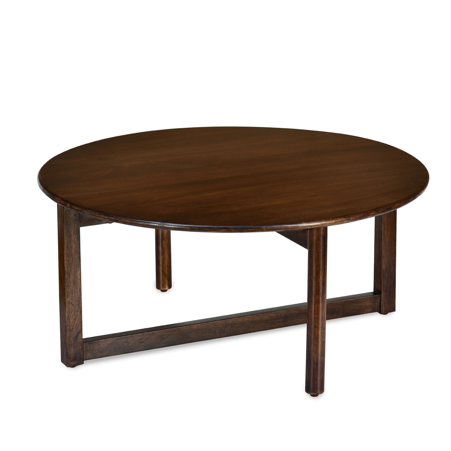 Crater Solid Wood Center Table (Walnut)