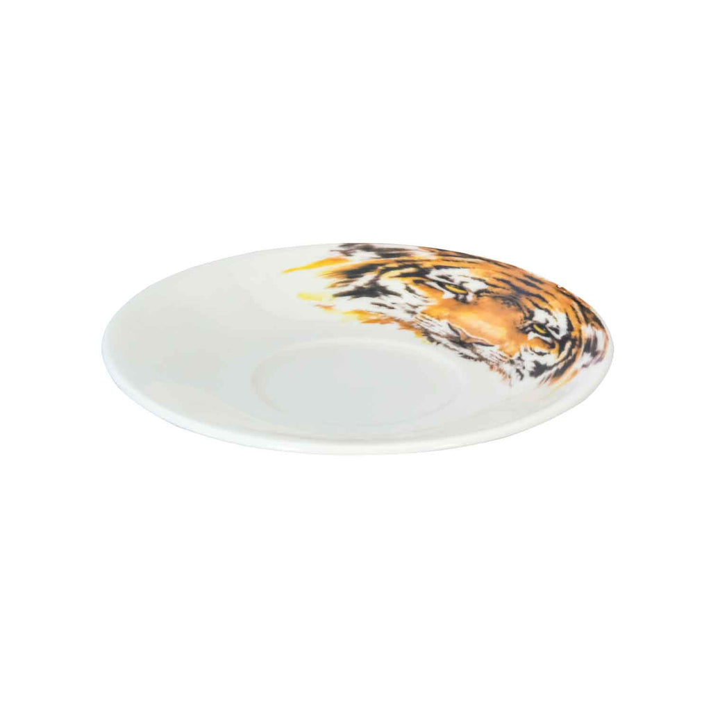 Tiger Print Cup & Saucer Set of 12 Multicolor 170 ml