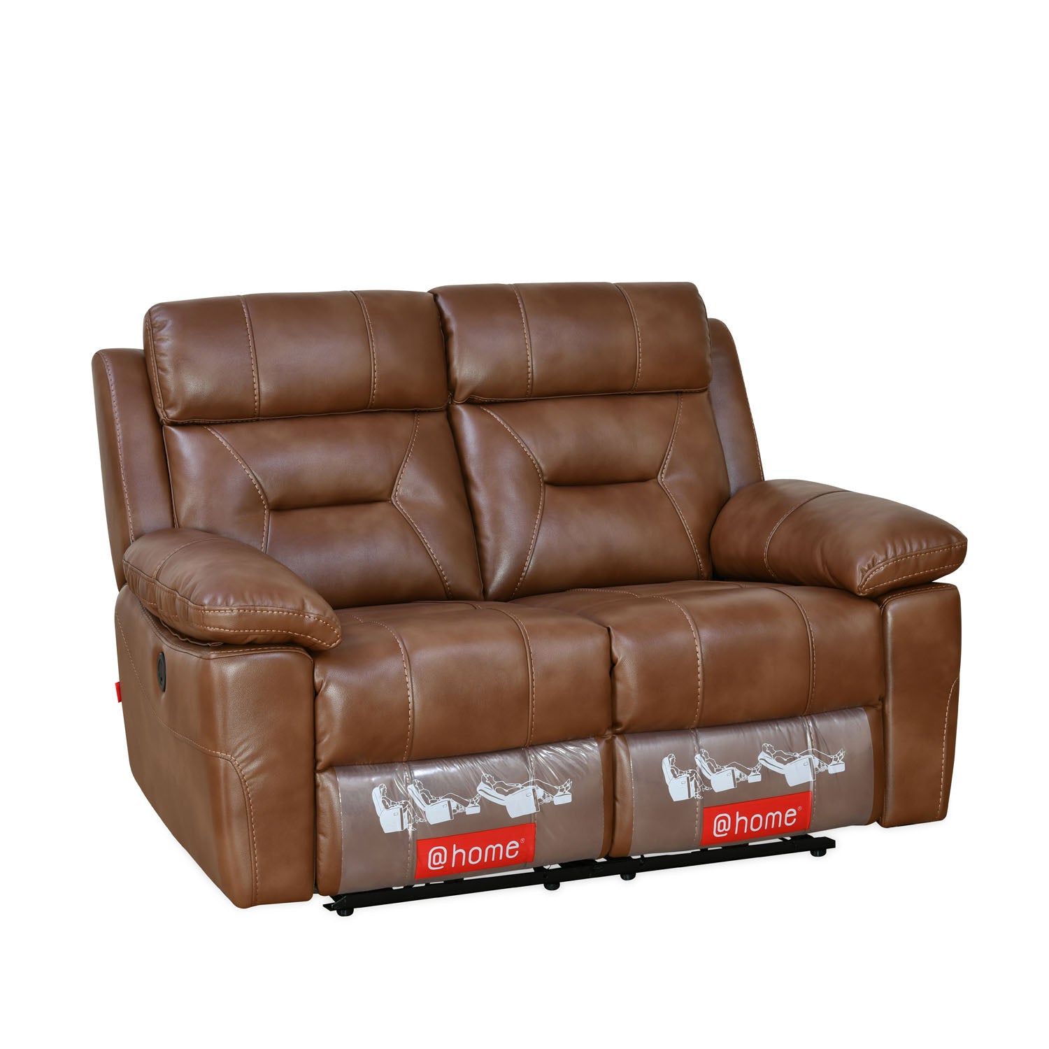 Delp 2 Seater Nappa Aire Leather Electric Recliner (Choco Brown)
