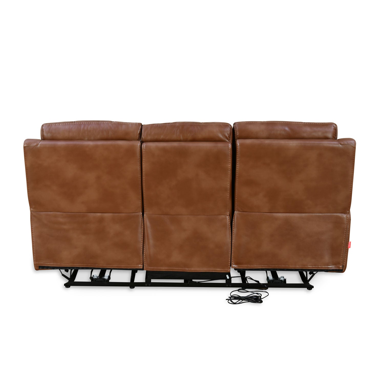 Delp 3 Seater Nappa Aire Leather Electric Recliner (Choco Brown)