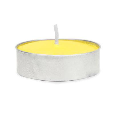Lemon Sorbet Scented Wax Tealight Candles Pack of 15 (Yellow)