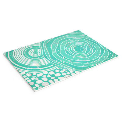 Abstract Printed MDF Table Placemat (Seagreen)