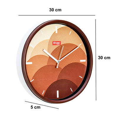 Reprise Plastic Analog Wall Clock (Brown)