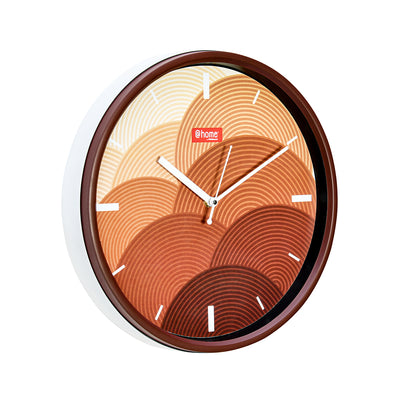 Reprise Plastic Analog Wall Clock (Brown)