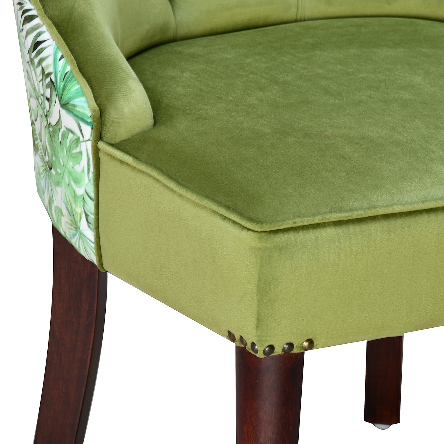 Relaxing Fabric Lounge Chair (Green)