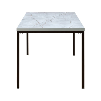 Elsa Engineered Wood 4 Seater Dining Table (Granite Grey)