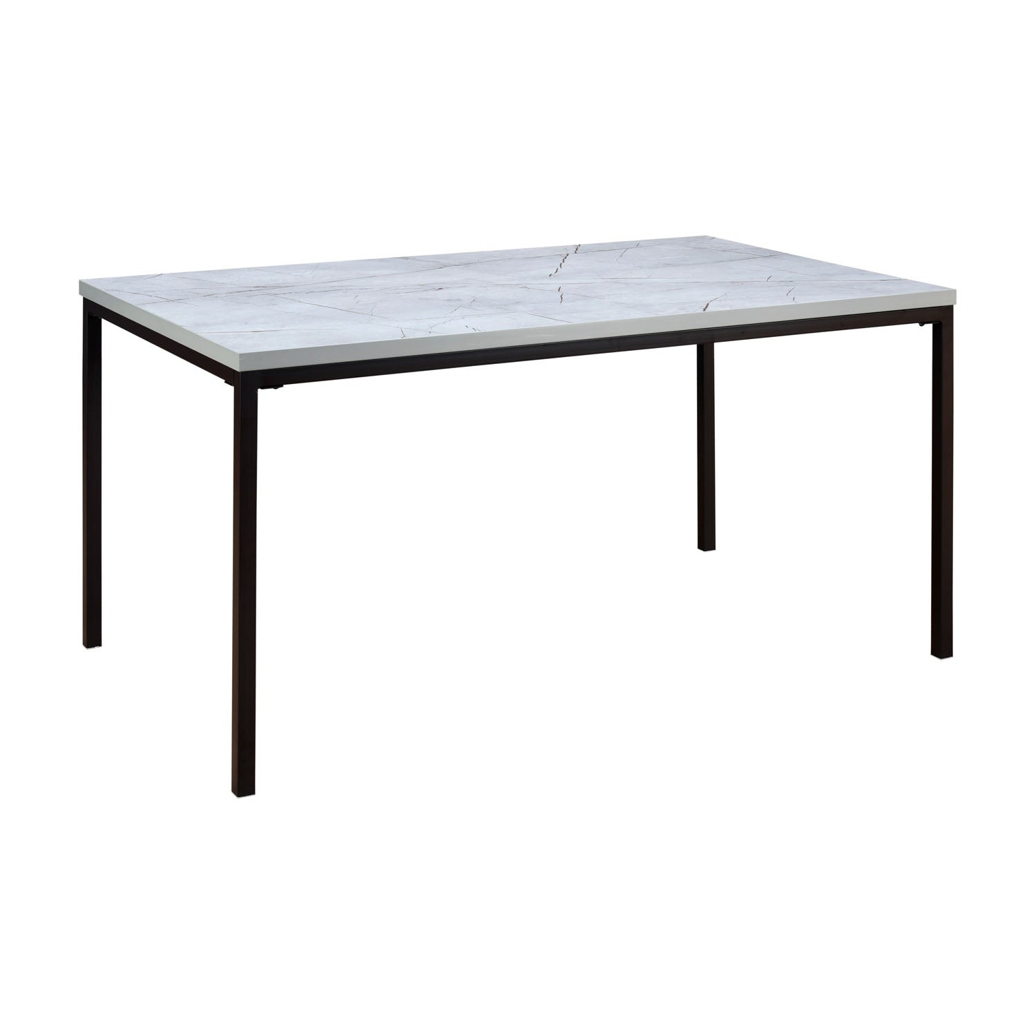 Elsa Engineered Wood 6 Seater Dining Table (Granite Grey)