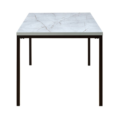 Elsa Engineered Wood 6 Seater Dining Table (Granite Grey)
