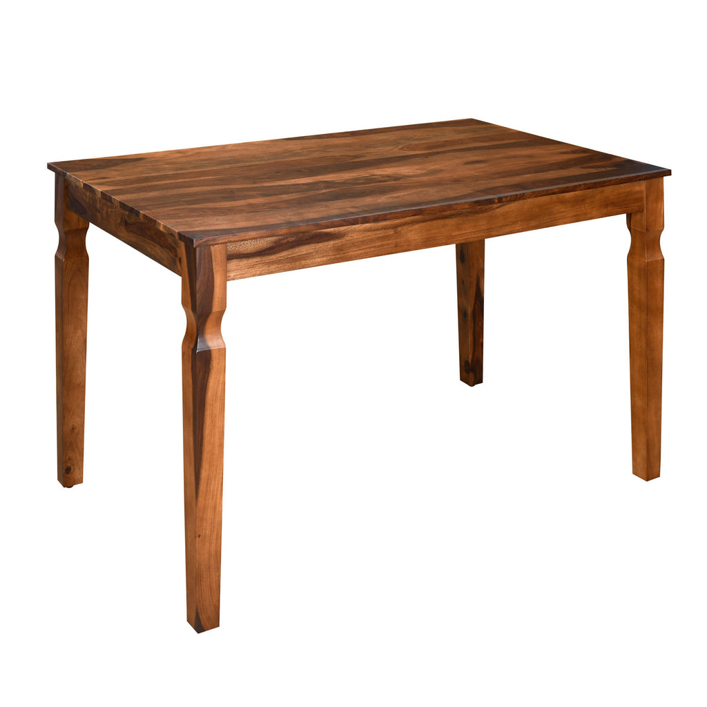 Europa Solid Wood 4 Seater Dining Table (Walnut)