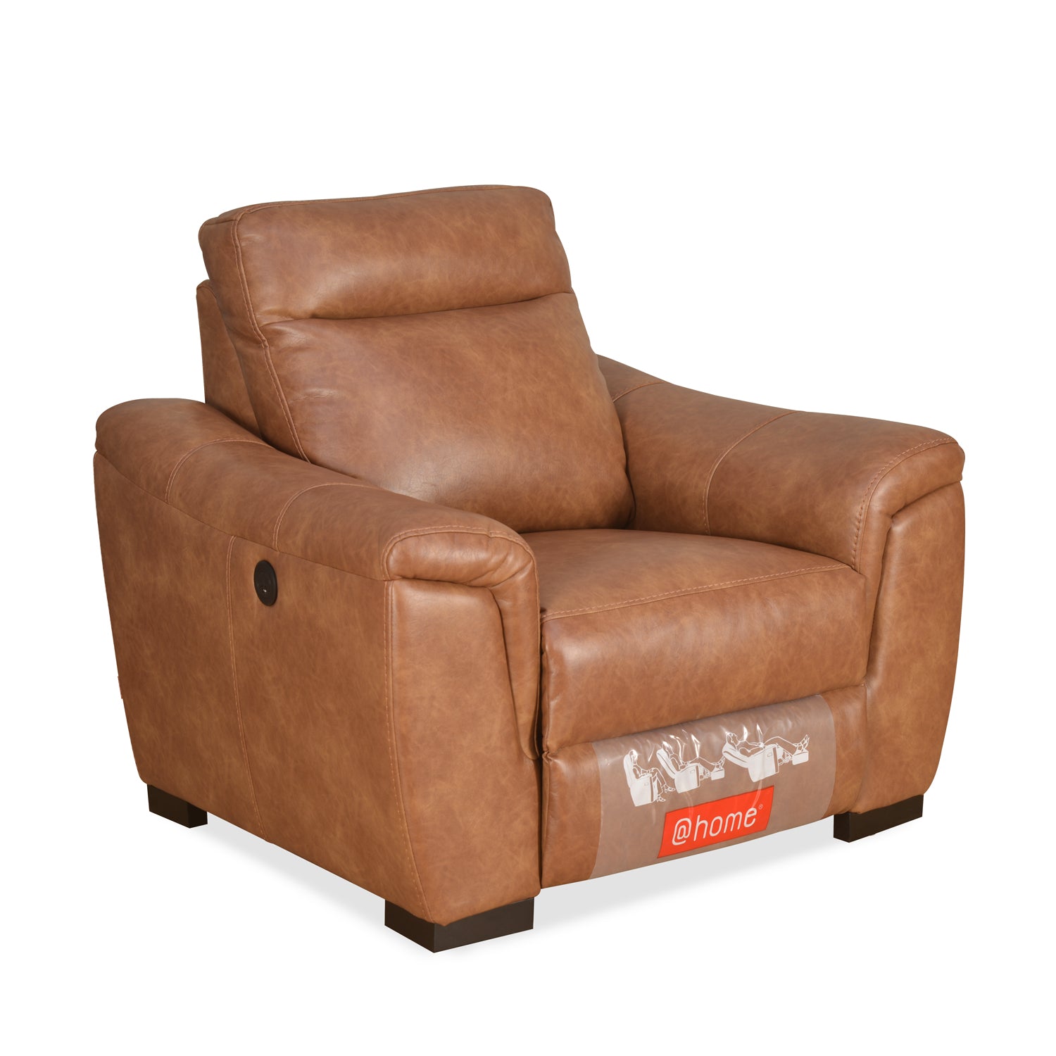 Evelyn 1 Seater Sofa Electrical Recliner (Tan Brown)