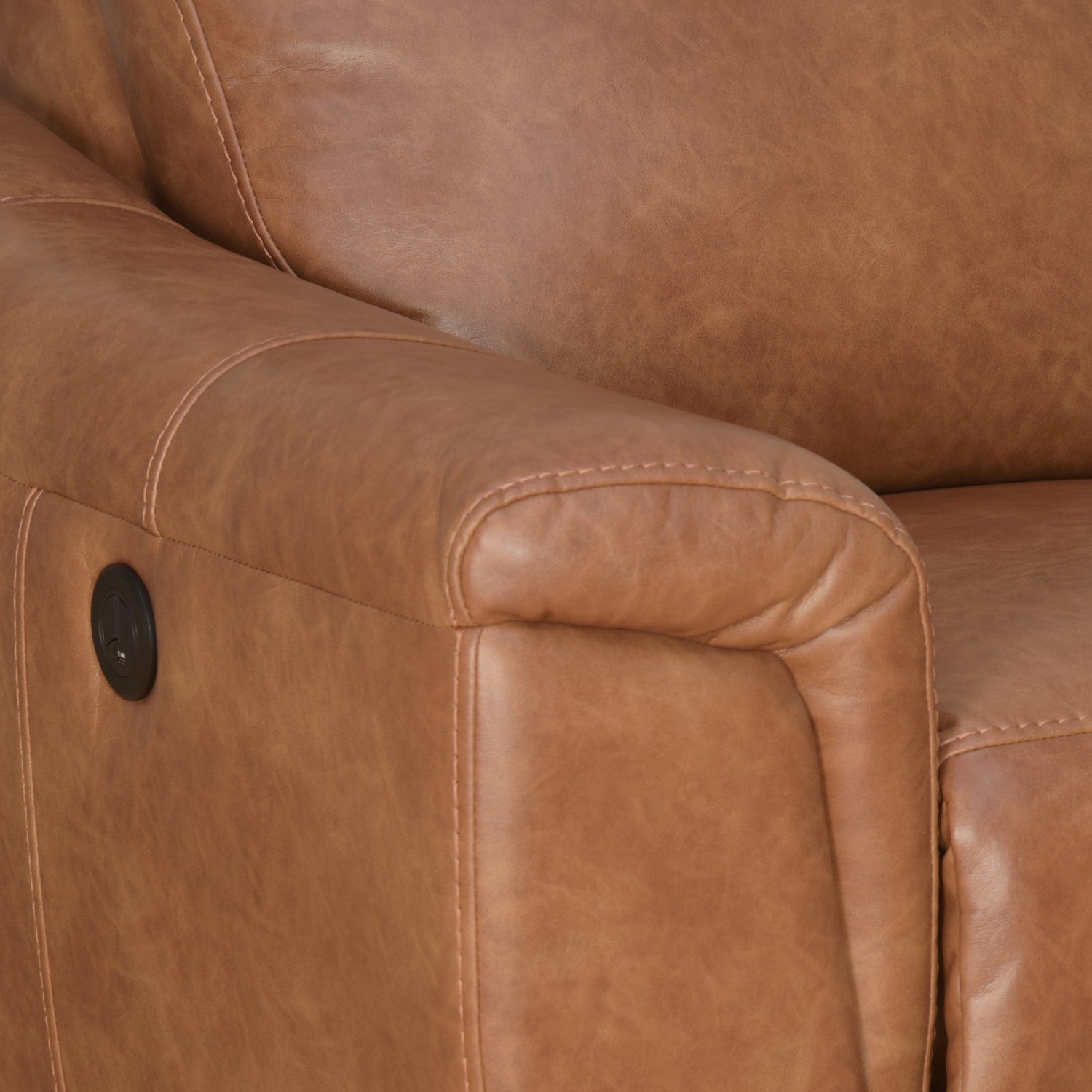 Evelyn 3 Seater Sofa Electrical Recliner (Tan Brown)