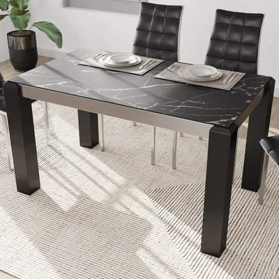 Fortica 4 Seater Dining Table (Black)
