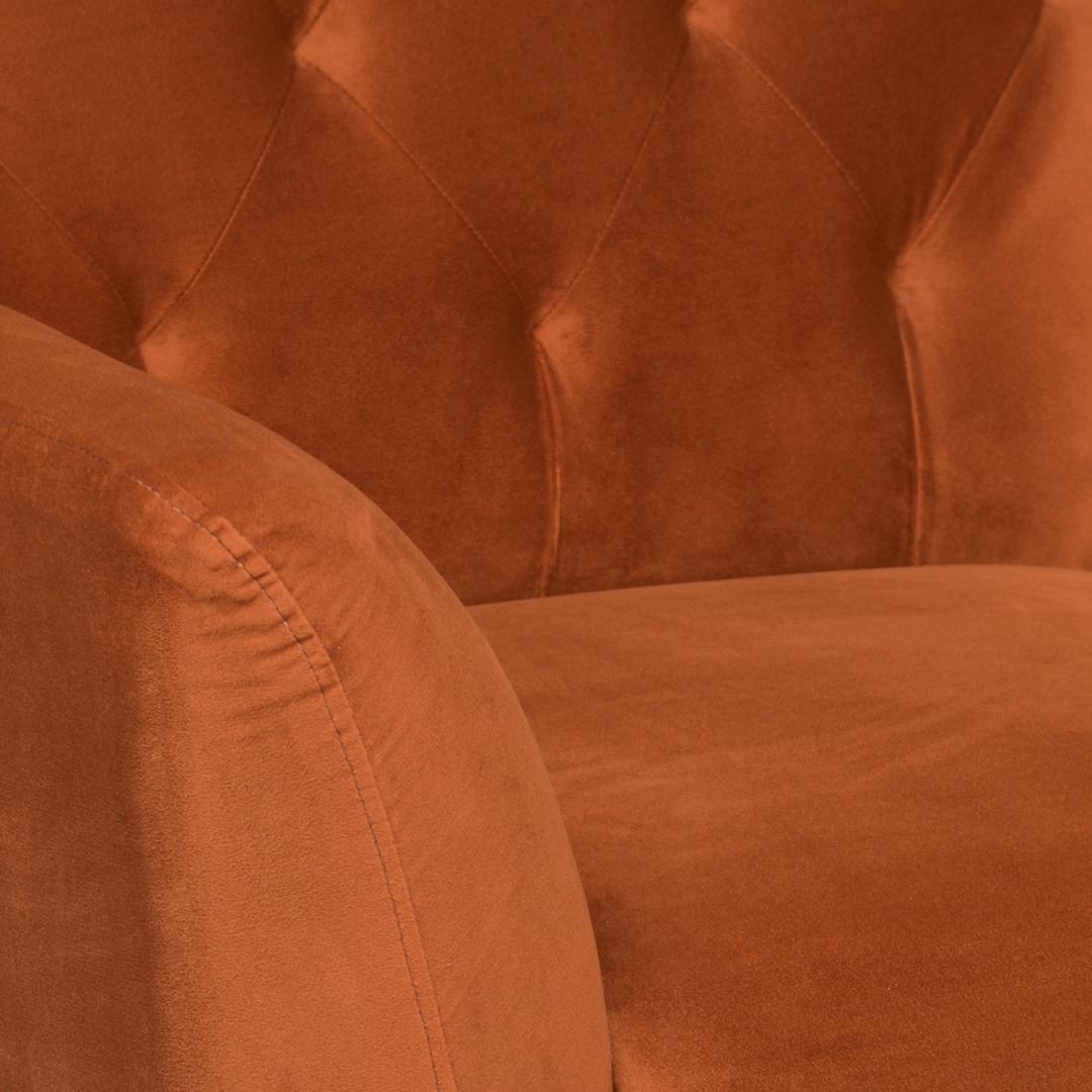 Jennifer 1 Seater Sofa (Rust)