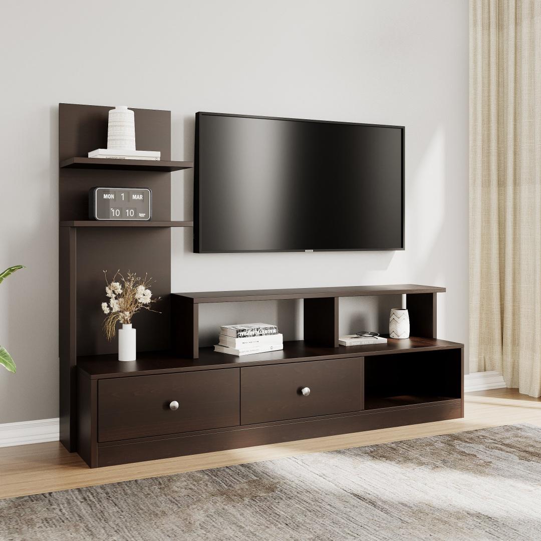 Buy Aroy Low Height Wall Unit (Wenge)Online- At Home by Nilkamal