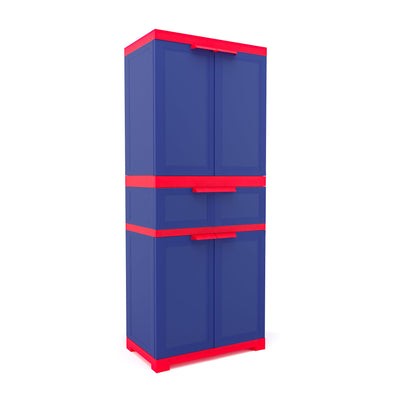 Nilkamal Freedom with 1 Drawer (Pepsi Blue/Bright Red/Yellow)