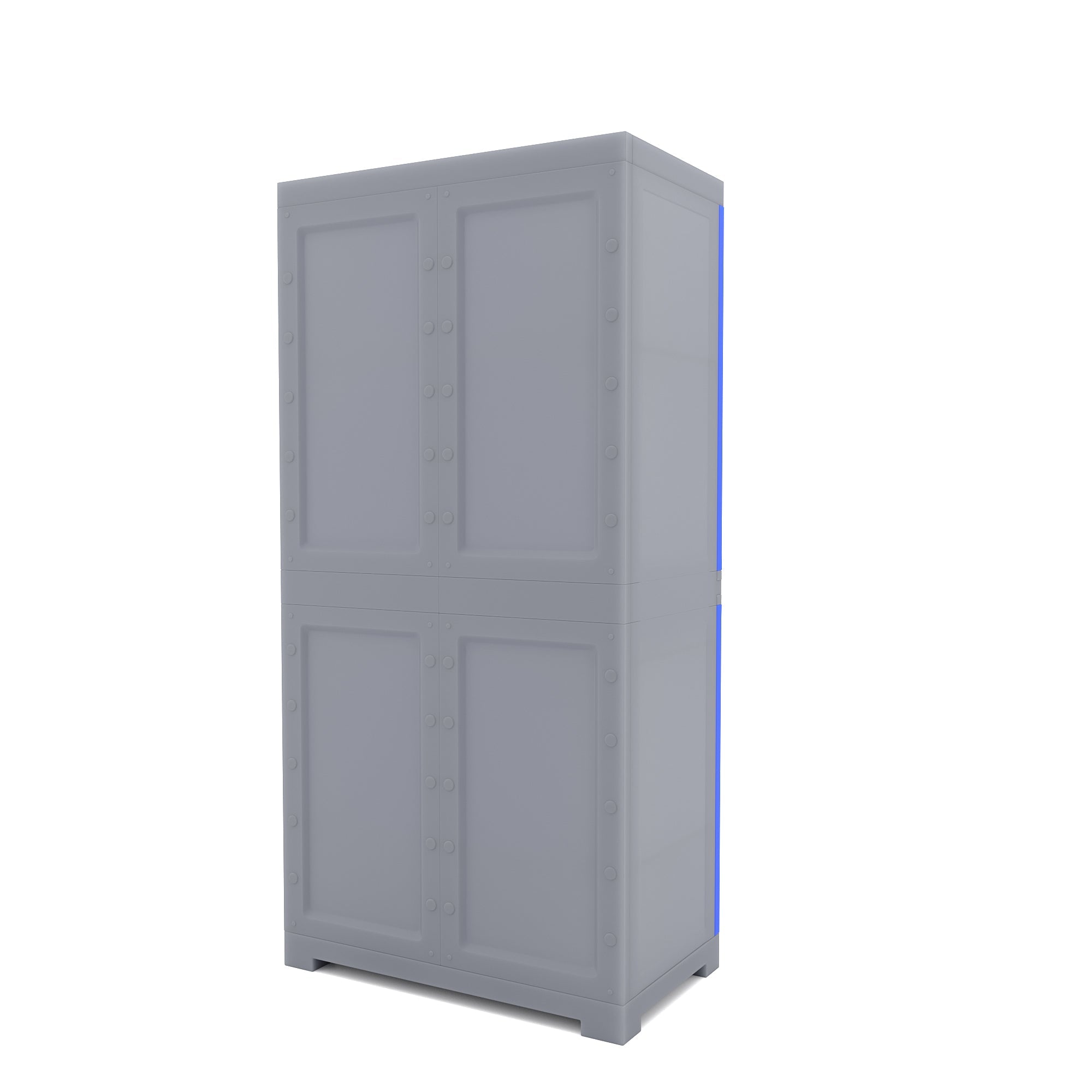 Nilkamal Freedom Mini Medium (FMM) Plastic Storage Cabinet (Deep Blue/Grey)