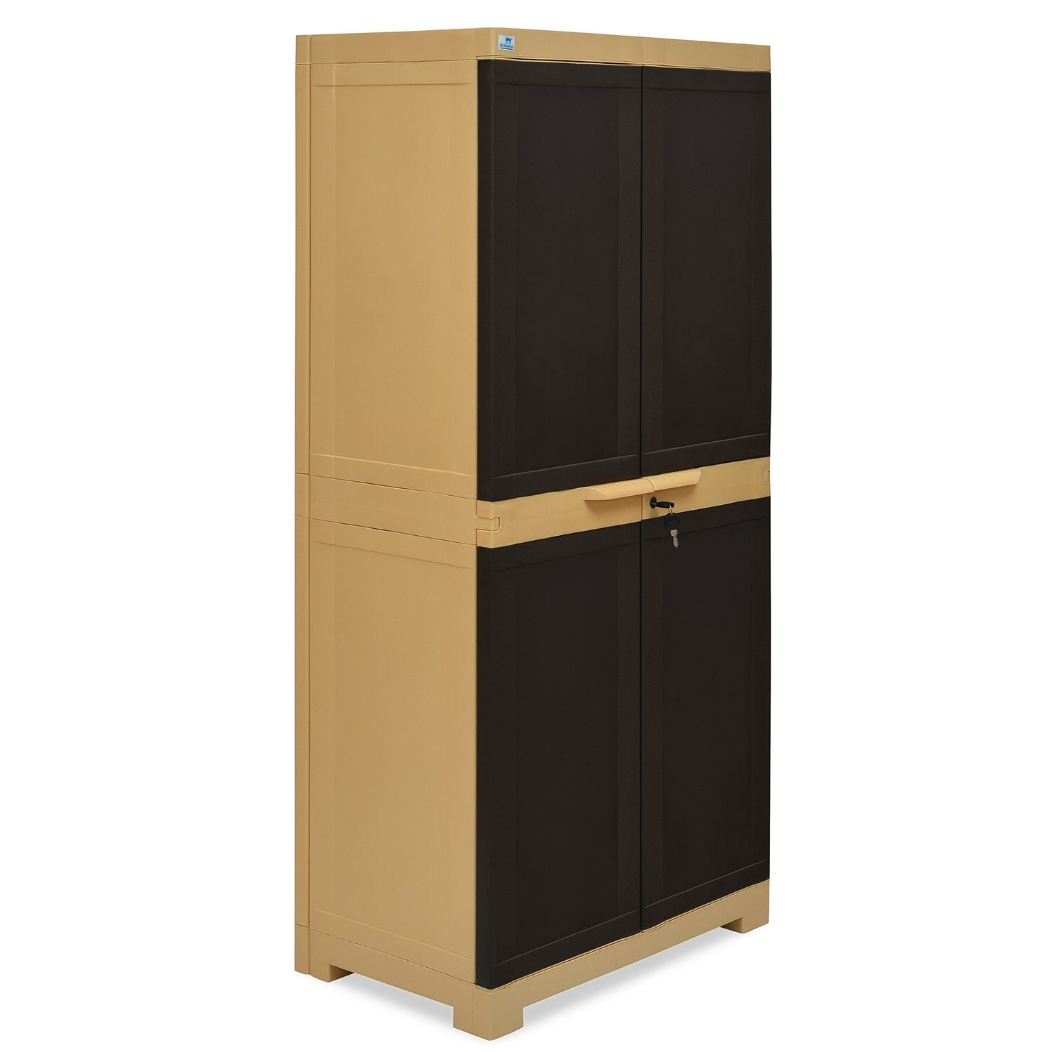 Nilkamal Freedom Mini Medium (FMM) Plastic Storage Cabinet (Weathered Brown/Biscuit)