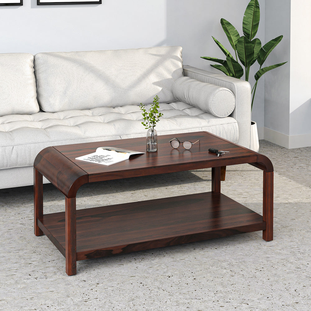 Freddo Solid Wood Coffee Table in Country Light Finish
