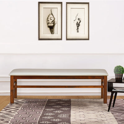 Gem Solid Wood Dining Bench (Cappucino)