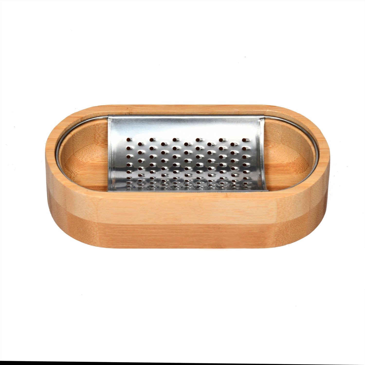Classic Stainless Steel with Bamboo Box Grater