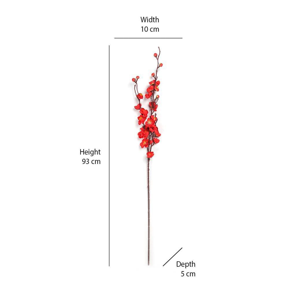 Blossom Plum Artificial Stick (Red)