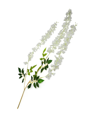 Wisteria Artificial Flower Stick (White)