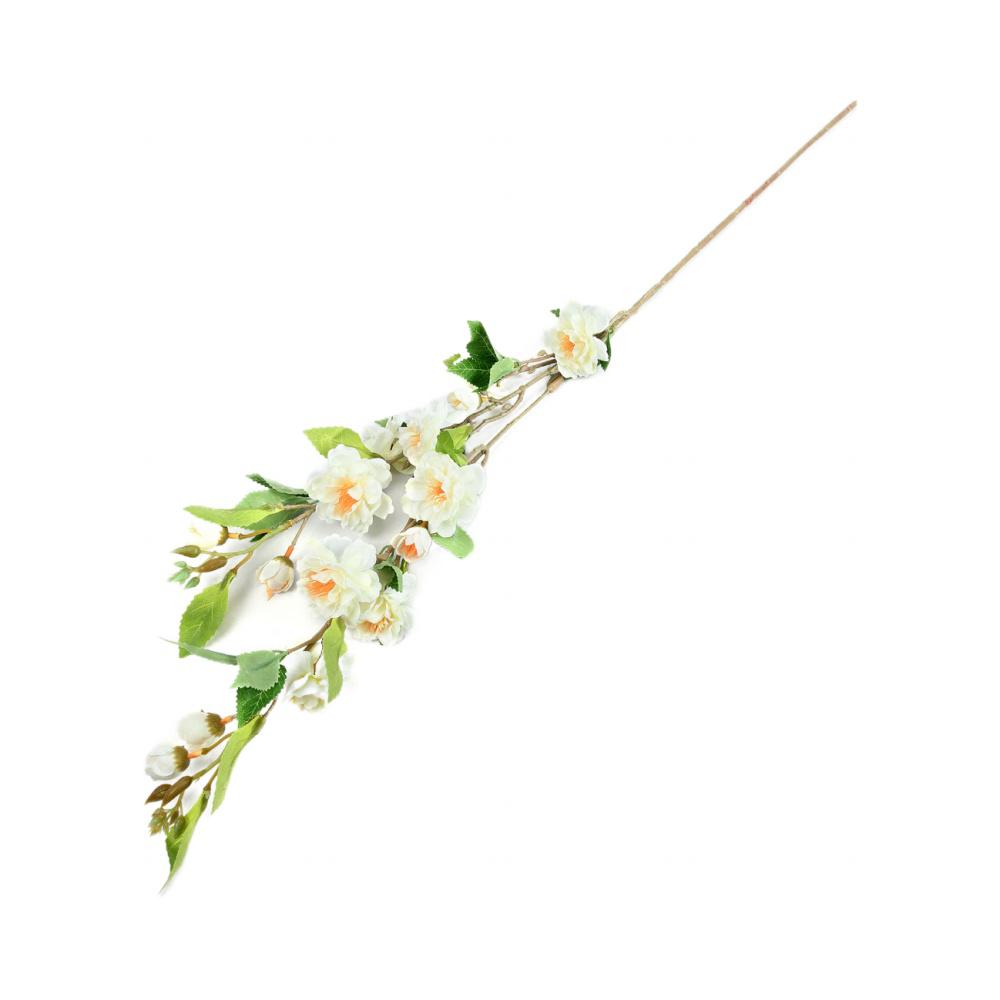 Hawthorn Artificial Flower Stick (White)