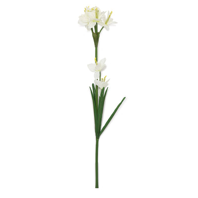 Artificial Lily Flower Stick (White)