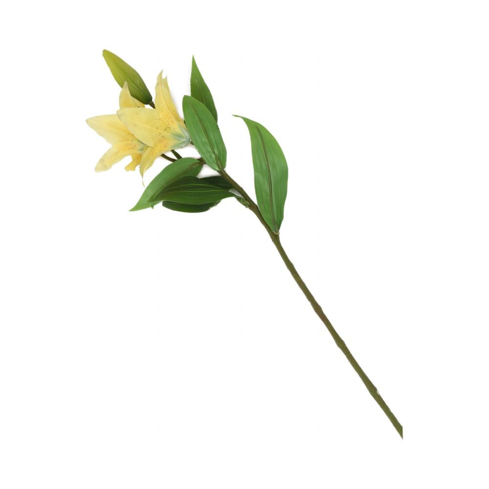 Artificial Lily Flower Stick (Yellow)