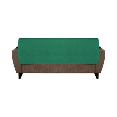 3 Seater Reversible Sofa Cover 179 cm x 279 cm (Emerald & Light Green)