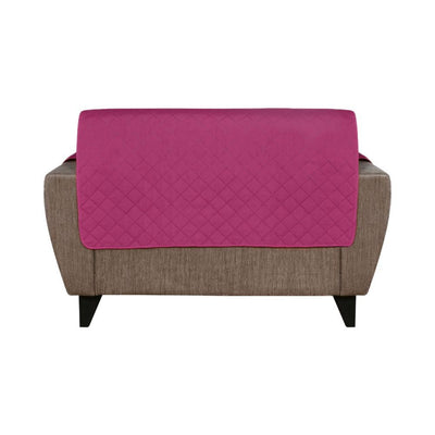 2 Seater Reversible Sofa Cover 179 cm x 223 cm (Lavender & Fushcia)